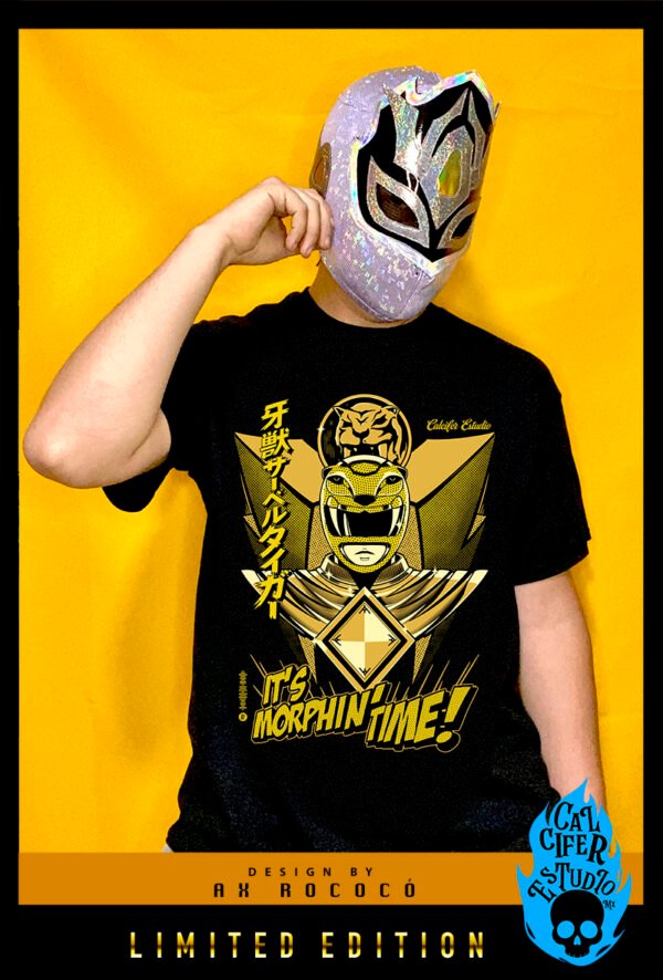 Playera Yellow Power Ranger Gold