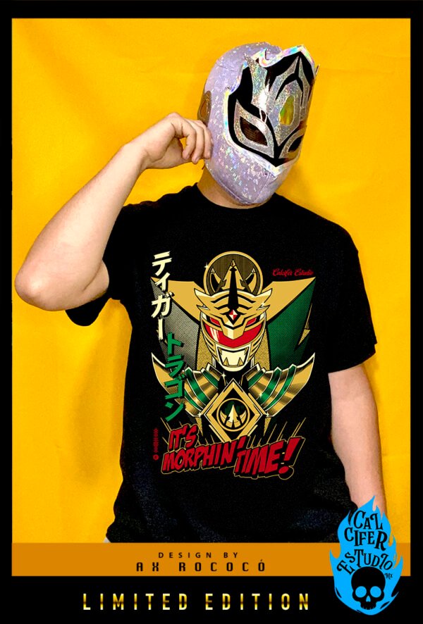 Playera Drakon Power Ranger Gold