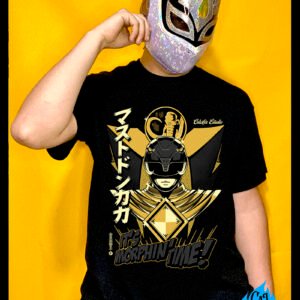 Playera Black Power Ranger Gold