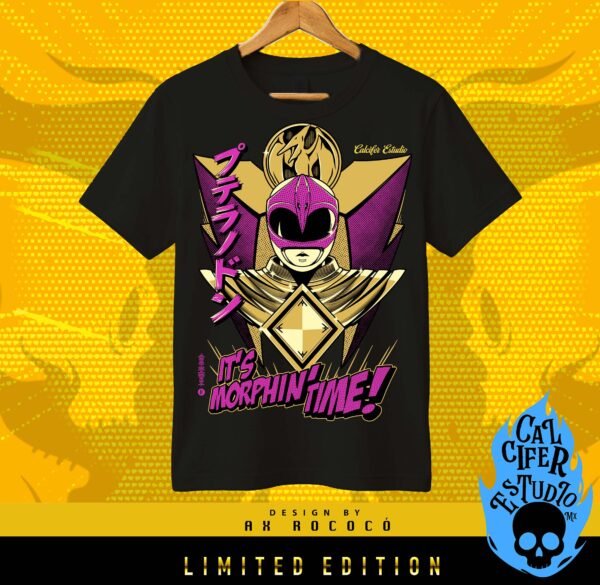 FROM HELL - 11 Playera Pink Power Ranger Gold