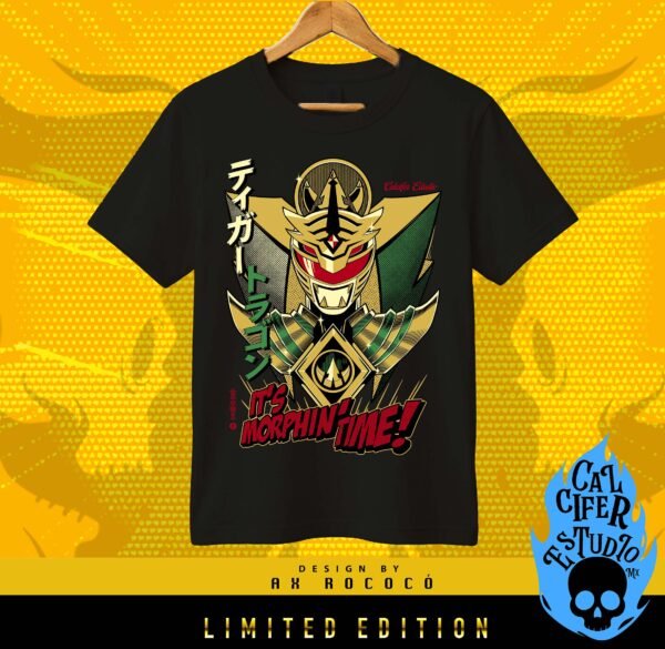 Playera Drakon Power Ranger Gold