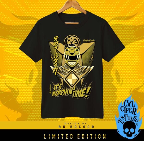 Playera Yellow Power Ranger Gold