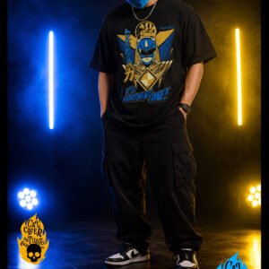Playera Blue Power Ranger Gold